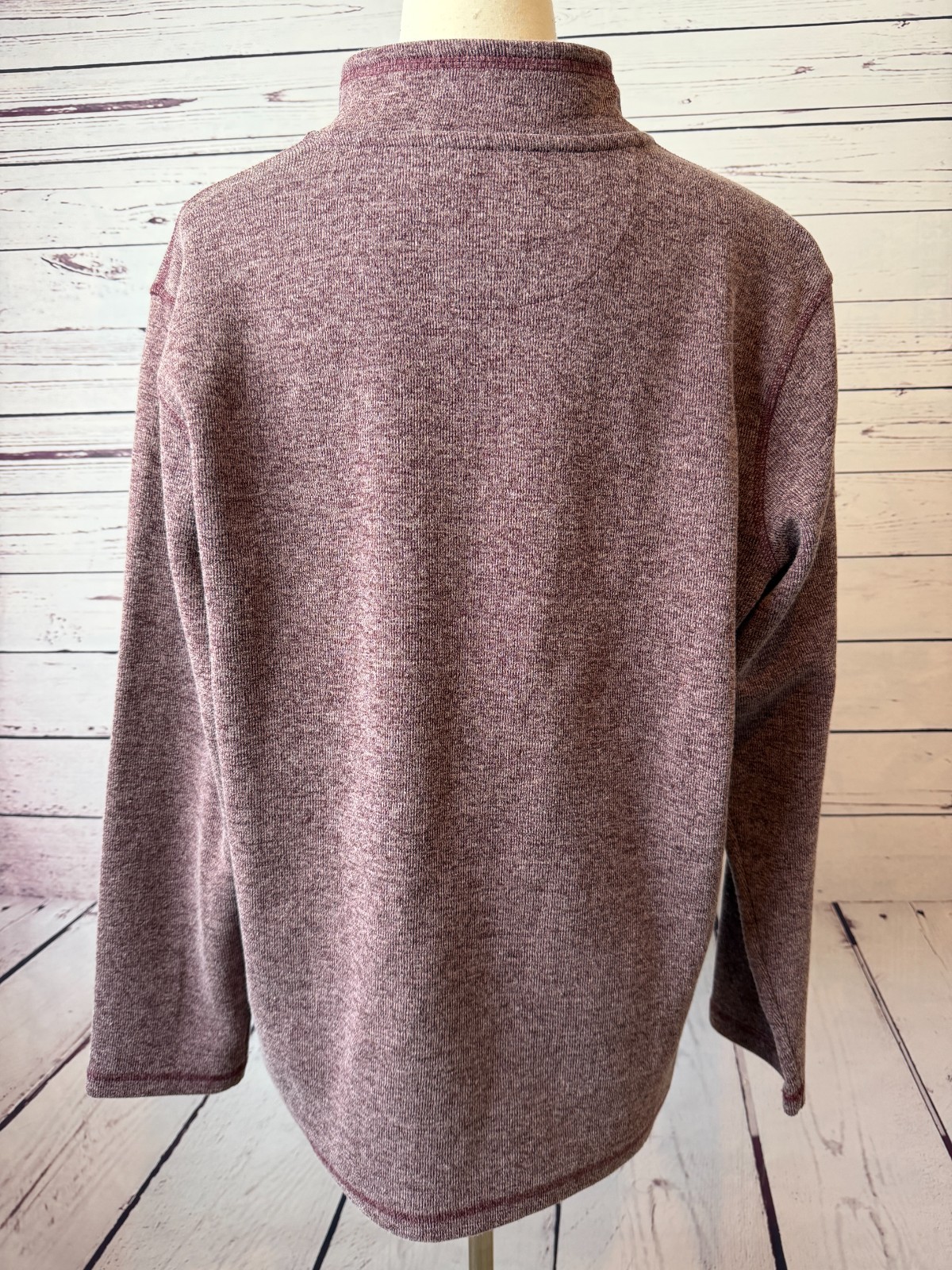 Gap knit sweater size Large Mens 1/2 zip quarter Mock Turtleneck Preppy half zip
