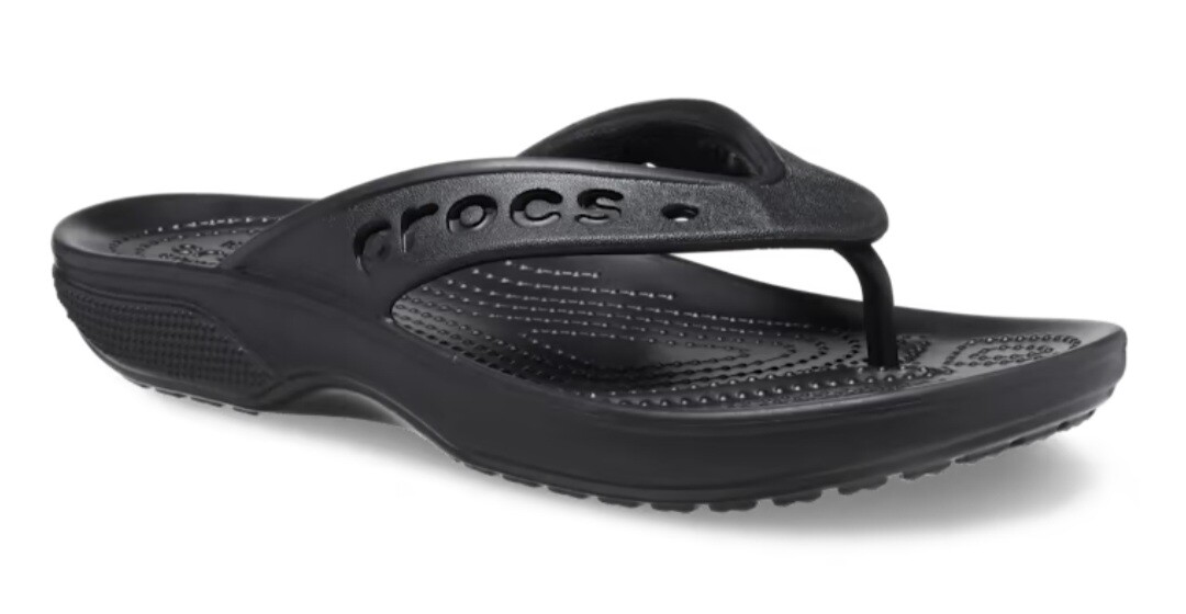 Crocs Men and Women’s Baya II Flip White Black Navy 208192