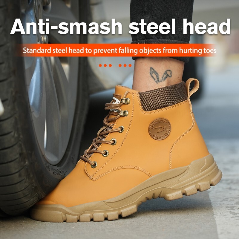 Safety Shoes Men Work Sneakers Indestructible Shoes Anti-smash Puncture-Proof