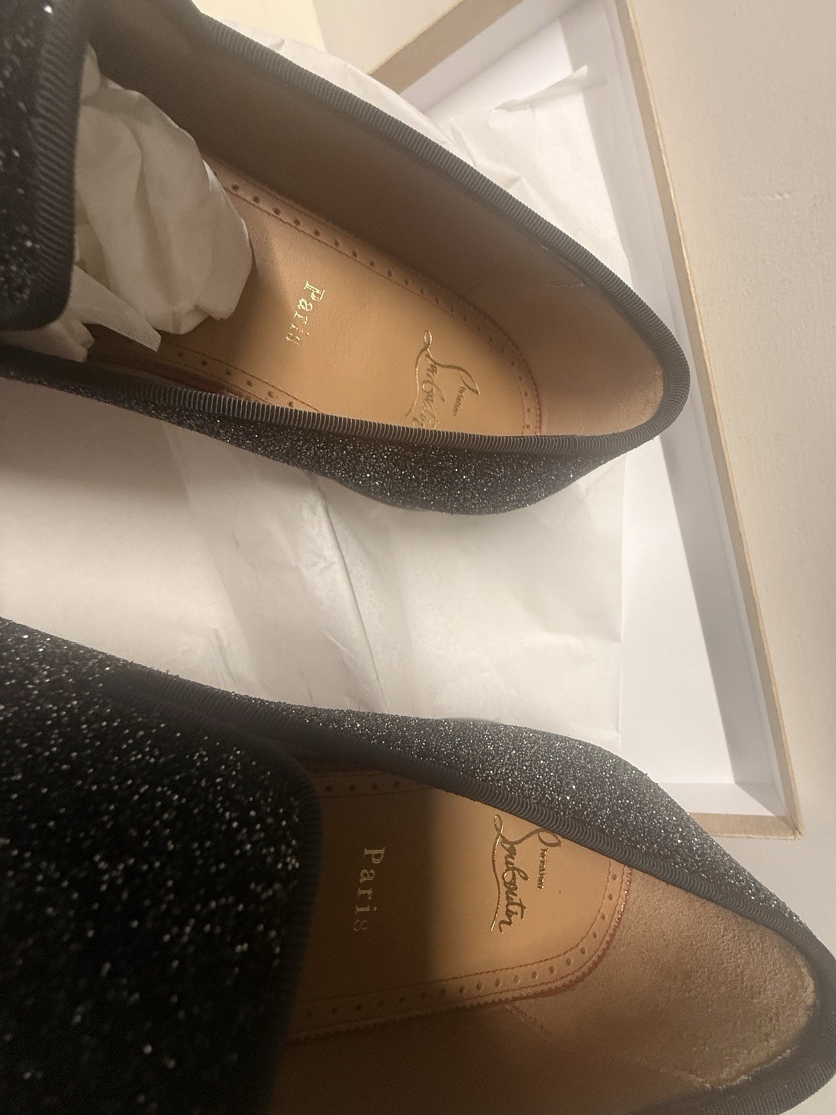 Men’s Louboutin Colonnaki Tassel Flat Crosta Size 45.5
