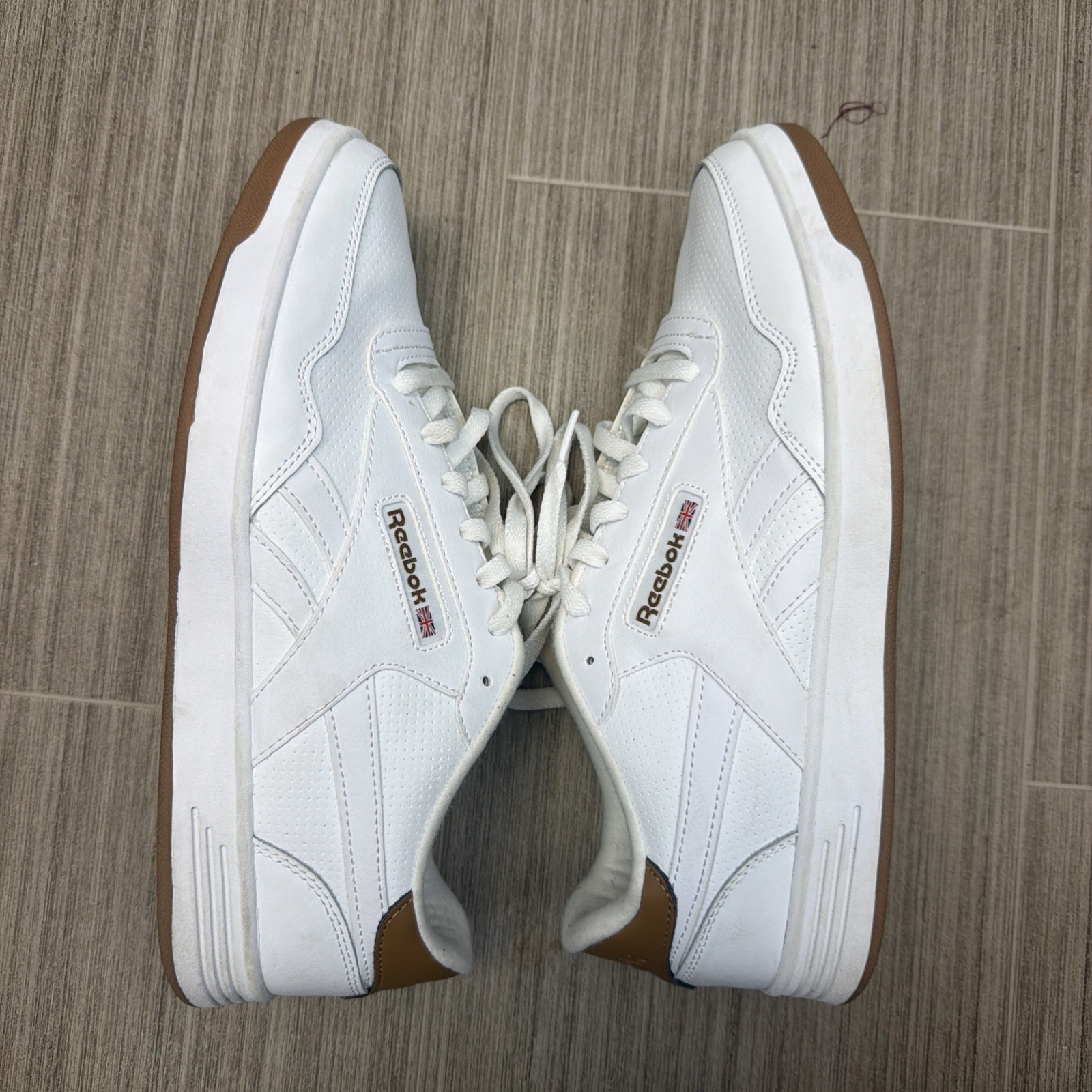Reebok Club C 85 Classic Sneakers Tennis Mens 11.5 White with Gum Sole