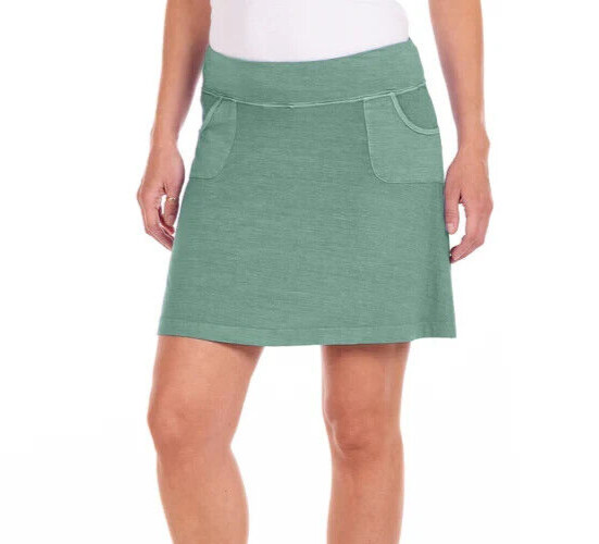 Fresh Produce medium lagoon green stretch knit city skort skirt $65.00 nwt new m