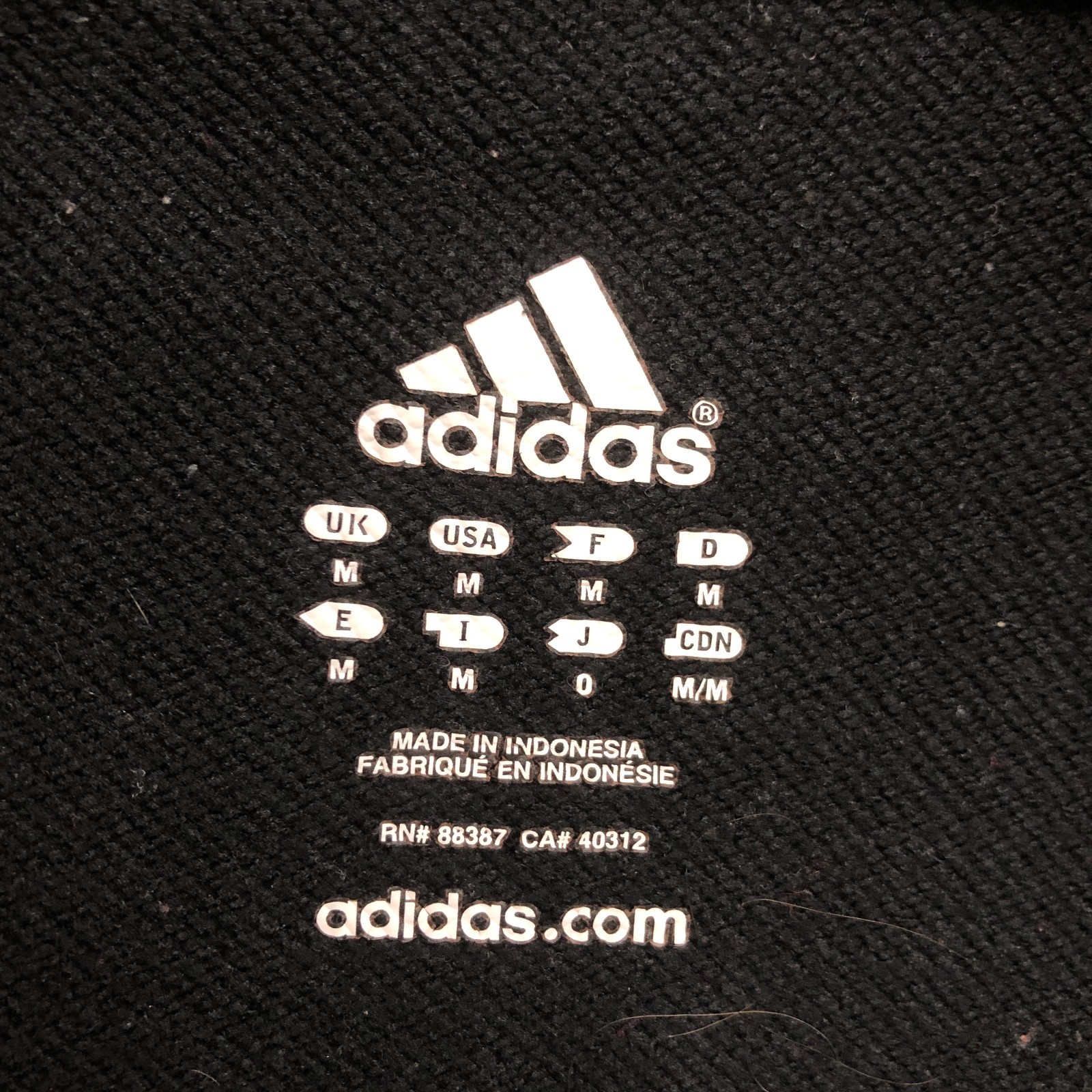 Adidas Track Jacket Medium Mens Black 1/4 Zip Pullover Raglan Sleeve Athletic M