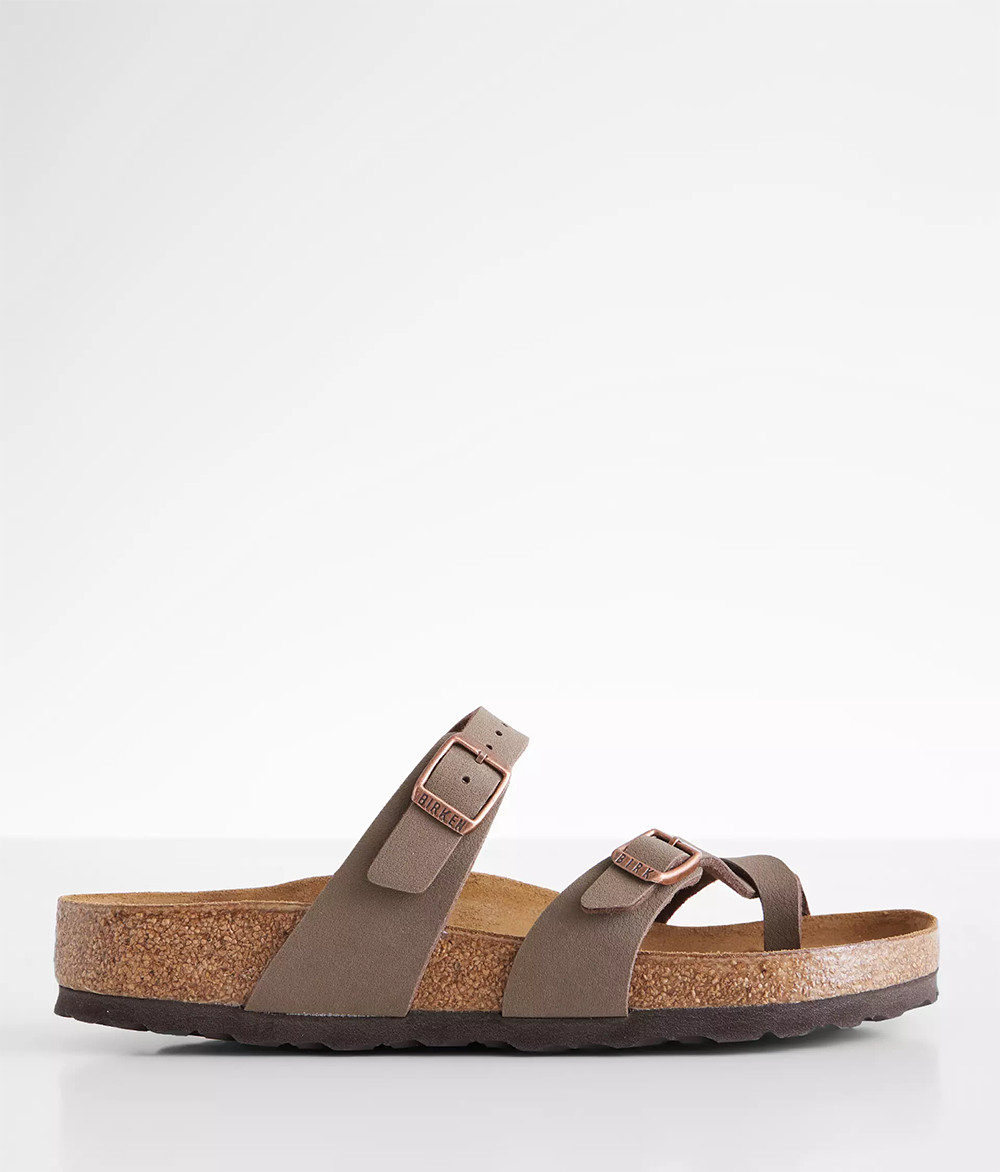 Birkenstock Mayari Thong Sandals Mocha Birkibuc Leather Shoes EU 37-41 with Box