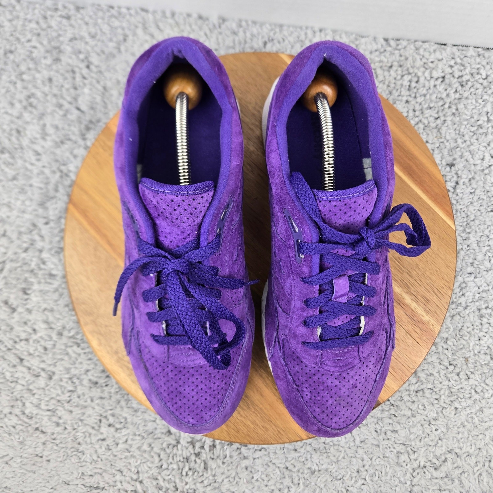 Saucony Men 9.5 Shadow 6000 Egg Hunt Purple Suede Lace Up Casual Daily Sneaker