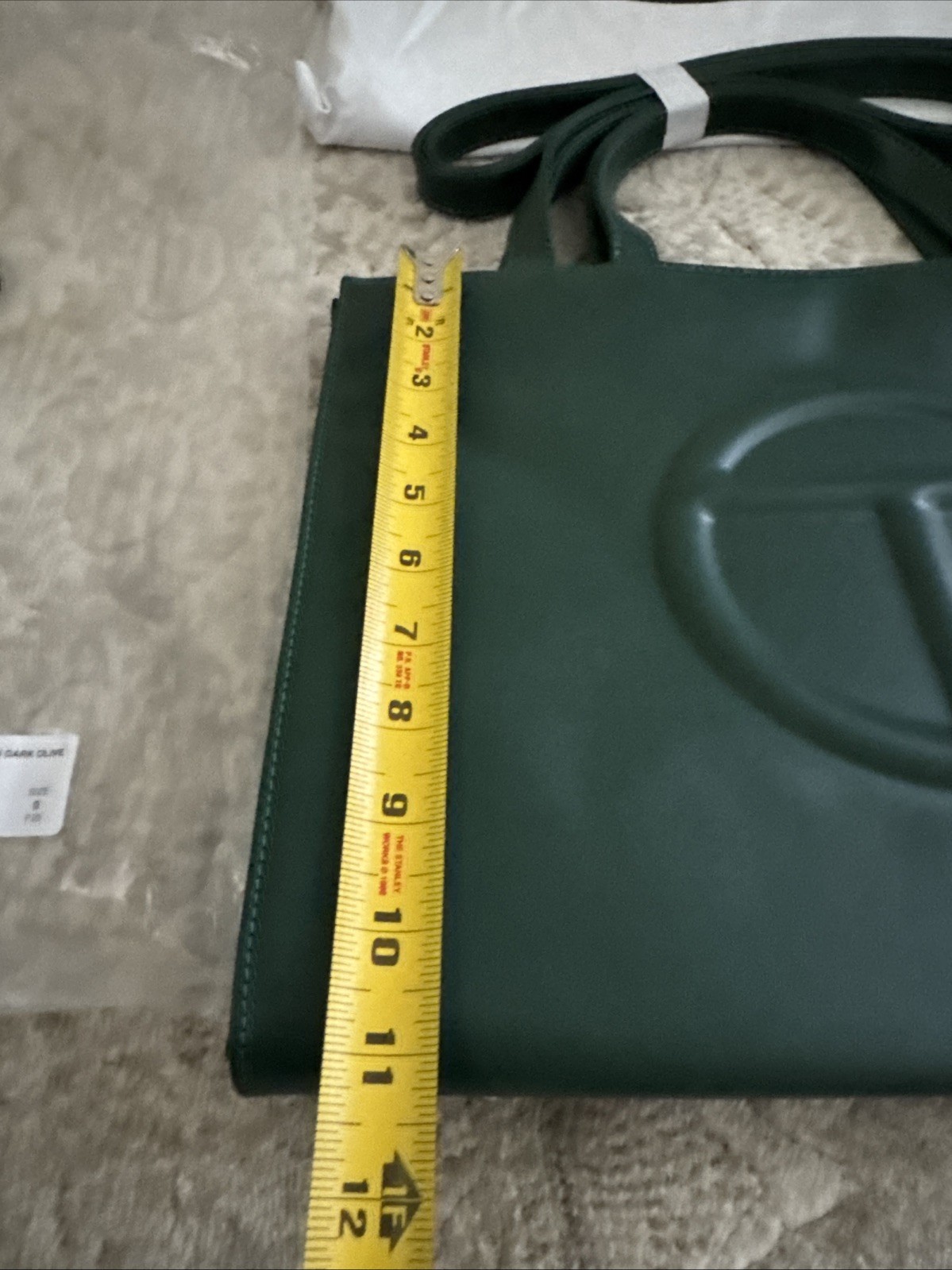 Telfar Medium Shopping Tote Bag Dark Olive Green New $202