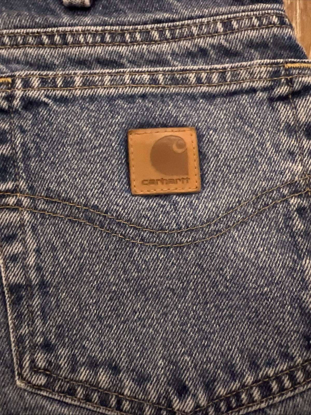 Men’s Soft Comfort Distressed Carhartt Jeans Size 36×30 Relaxed Fit RN# 14806