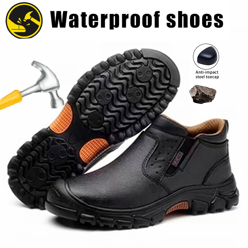 Puncture Proof Waterproof Mens Steel Toe Work Boots Indestructible Non Slip