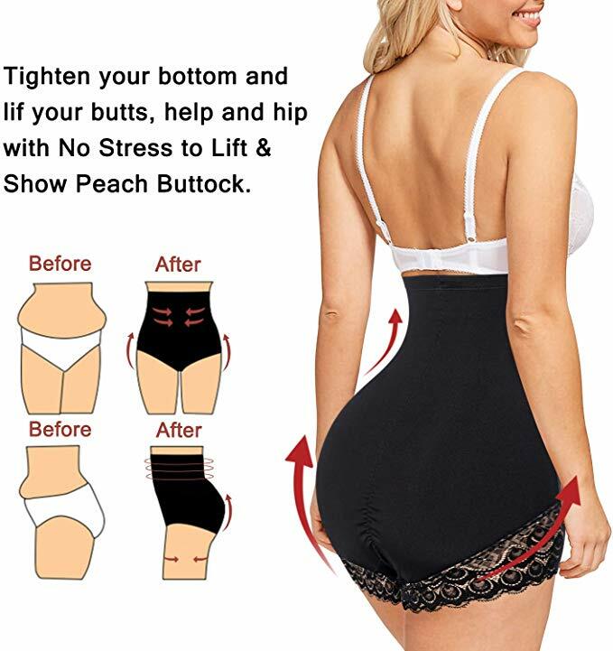 High Waist Body Shaper Butt Lifter Tummy Control Panty Slim Waist Trainer Girdle