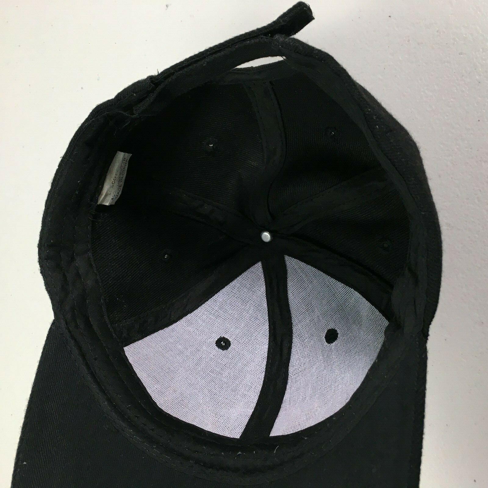 Black Plain Adjustable Baseball Hat Strapback Adult Size Kipa Headwear