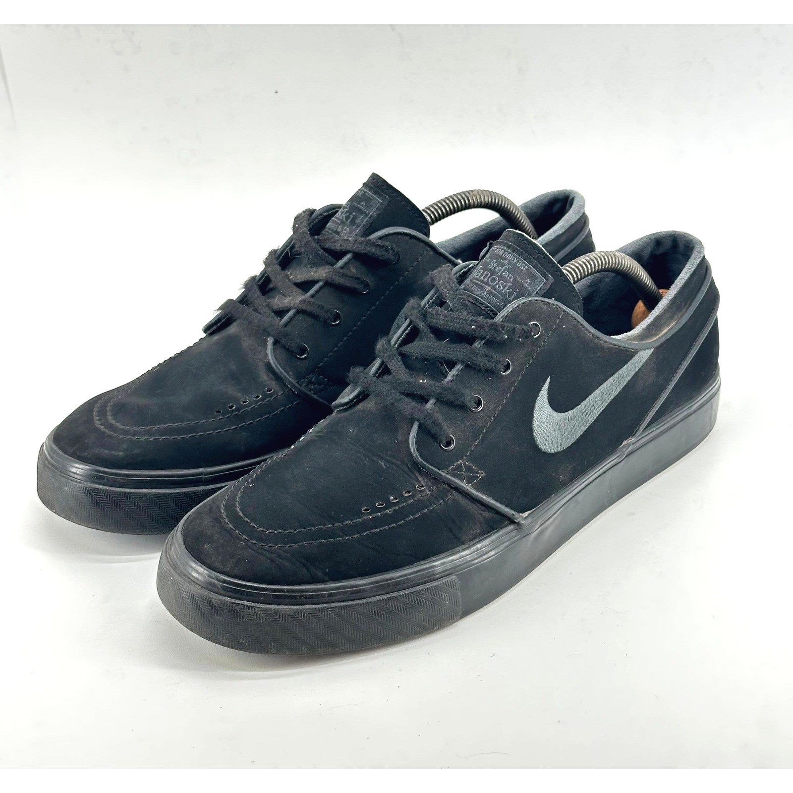 Nike SB Stefan Janoski Triple Black Suede Skateboard Shoes Men’s 10 633014-022