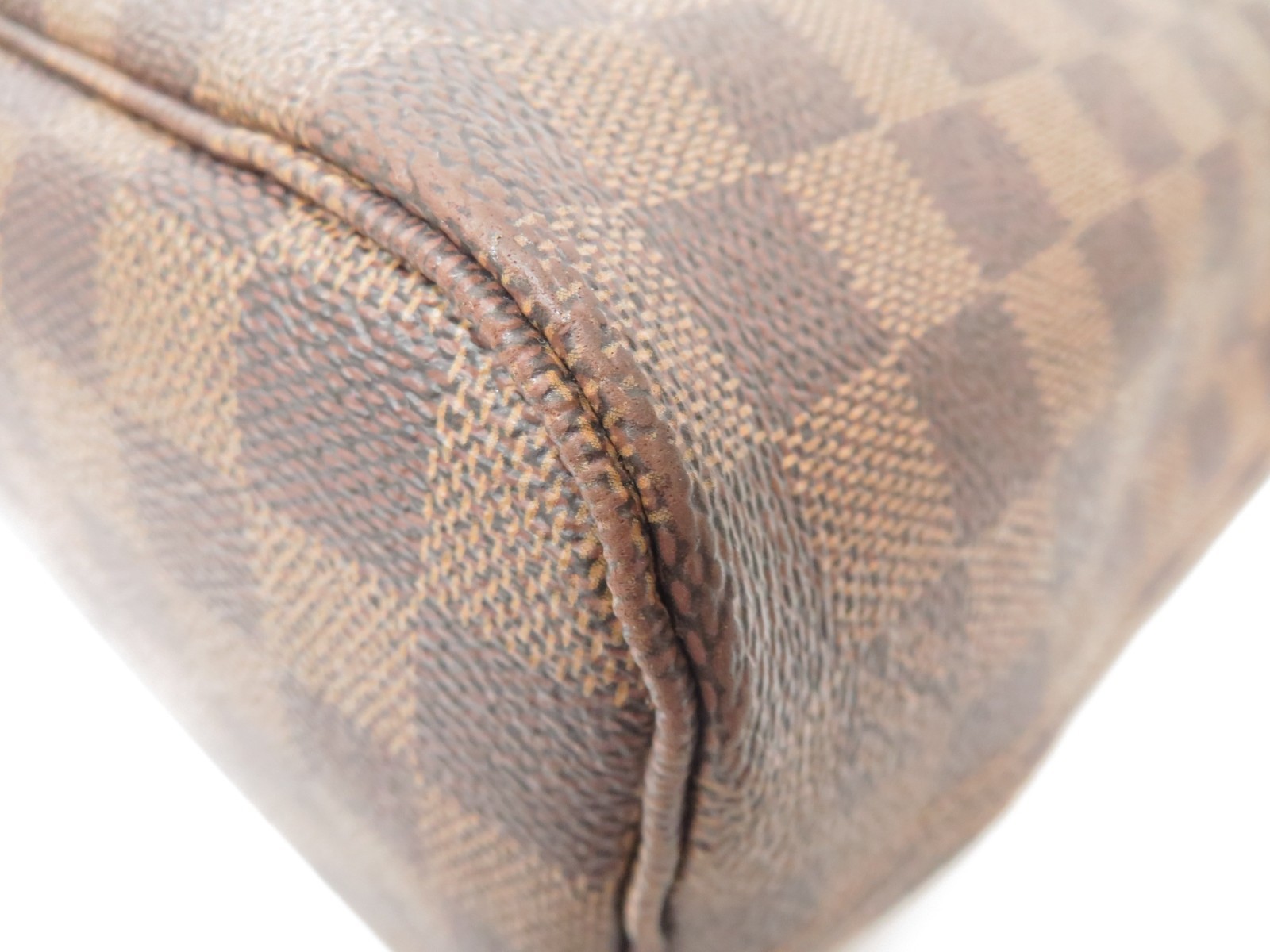 Authentic Louis Vuitton Damier Ebene Neverfull PM Tote Bag Handbag F#51490