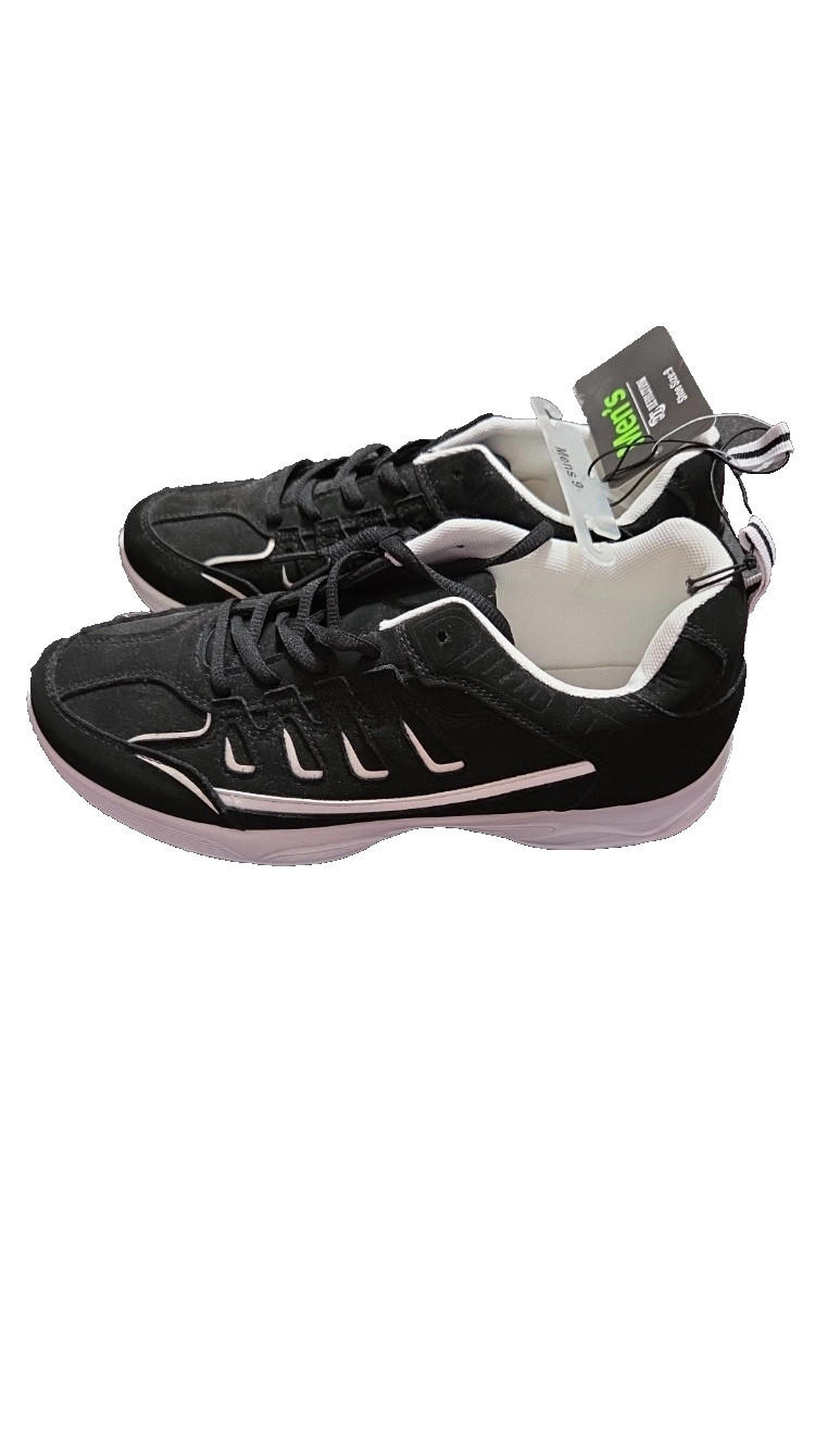 OT Revolution Mens Size 8 Black Athletic Sneakers Lace Up Running Shoes