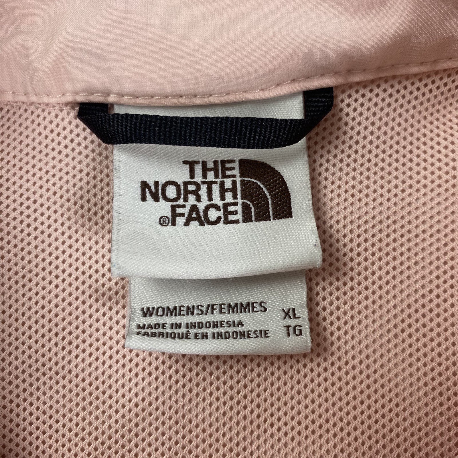 The North Face Tech Trail Shirt Womens XL Pink Snap Zip Pocket Vented Outdoor