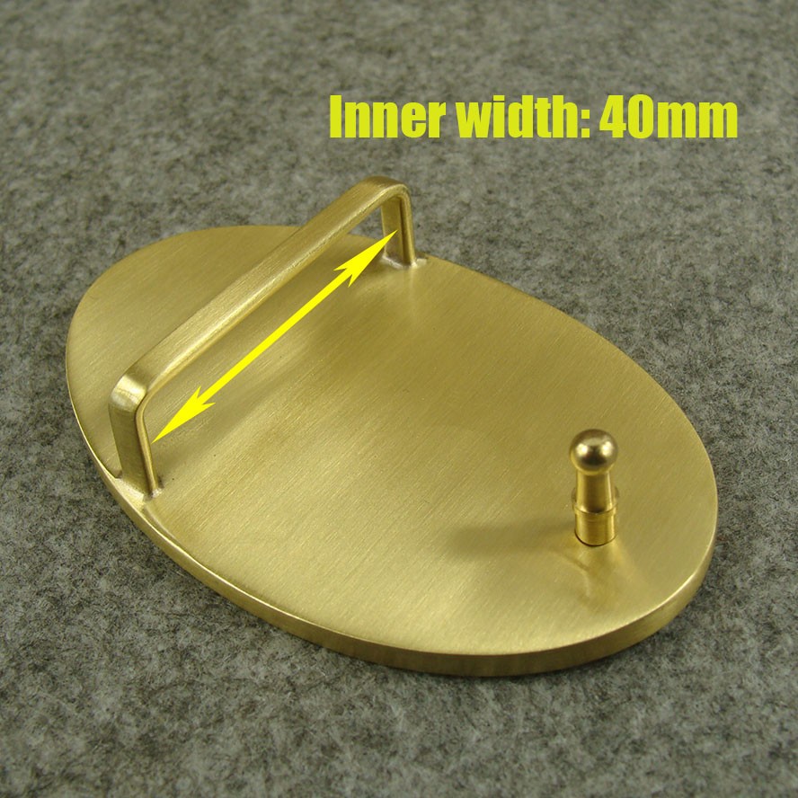 Solid Brass Oval Belt Buckles For 1.5 inch Belt / Men’s Belt Pin Buckle Z069N