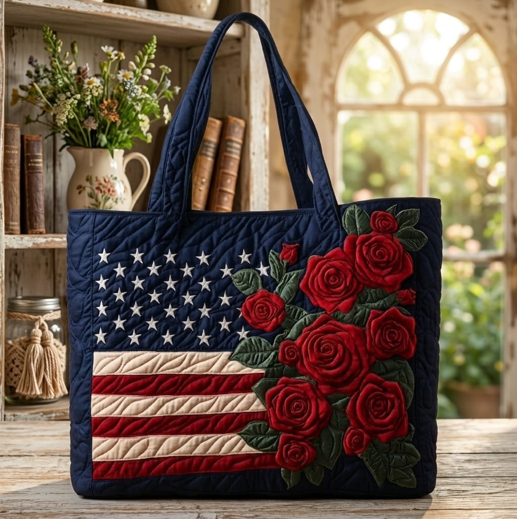 3D Printed Quilted Tote Bags Personalized Tote Bag Lightweight Travel Bags.