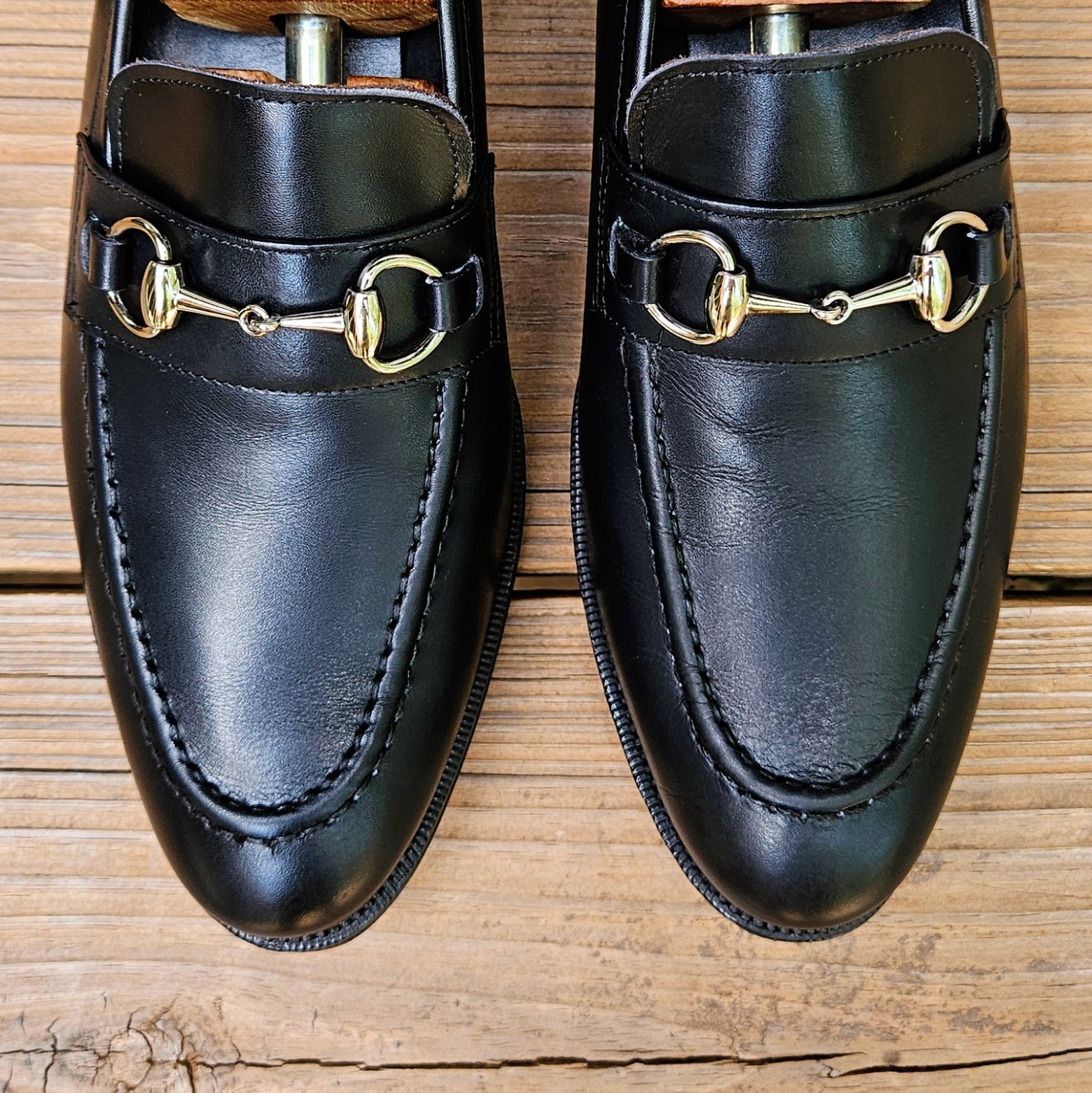 Meermin Horsebit Loafers Black Calf Size 10 D US 114678 $230 WORN 2X!