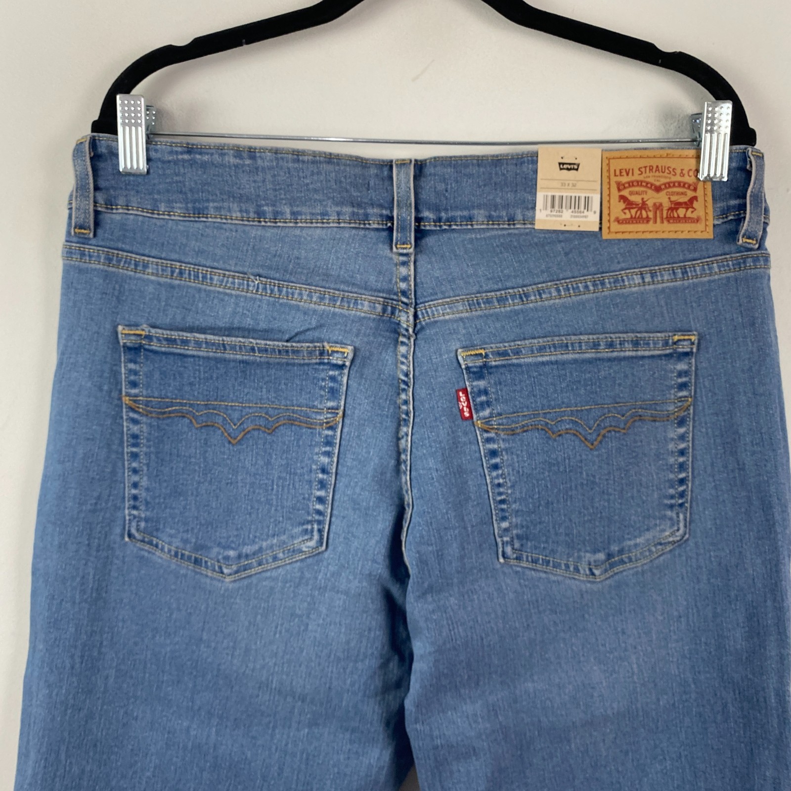 Levi’s 726 Flare Jeans High Rise Womens 33 x 32 Stretch Medium Wash