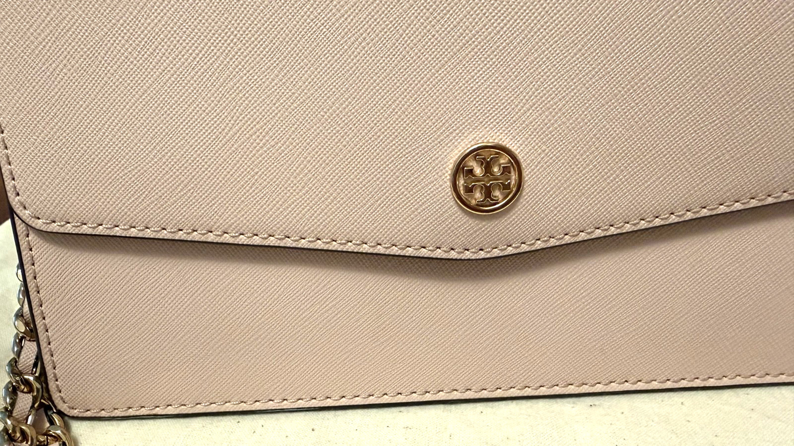 Tory Burch Robinson Convertible Shoulder Bag – Crossbody – Shell Pink