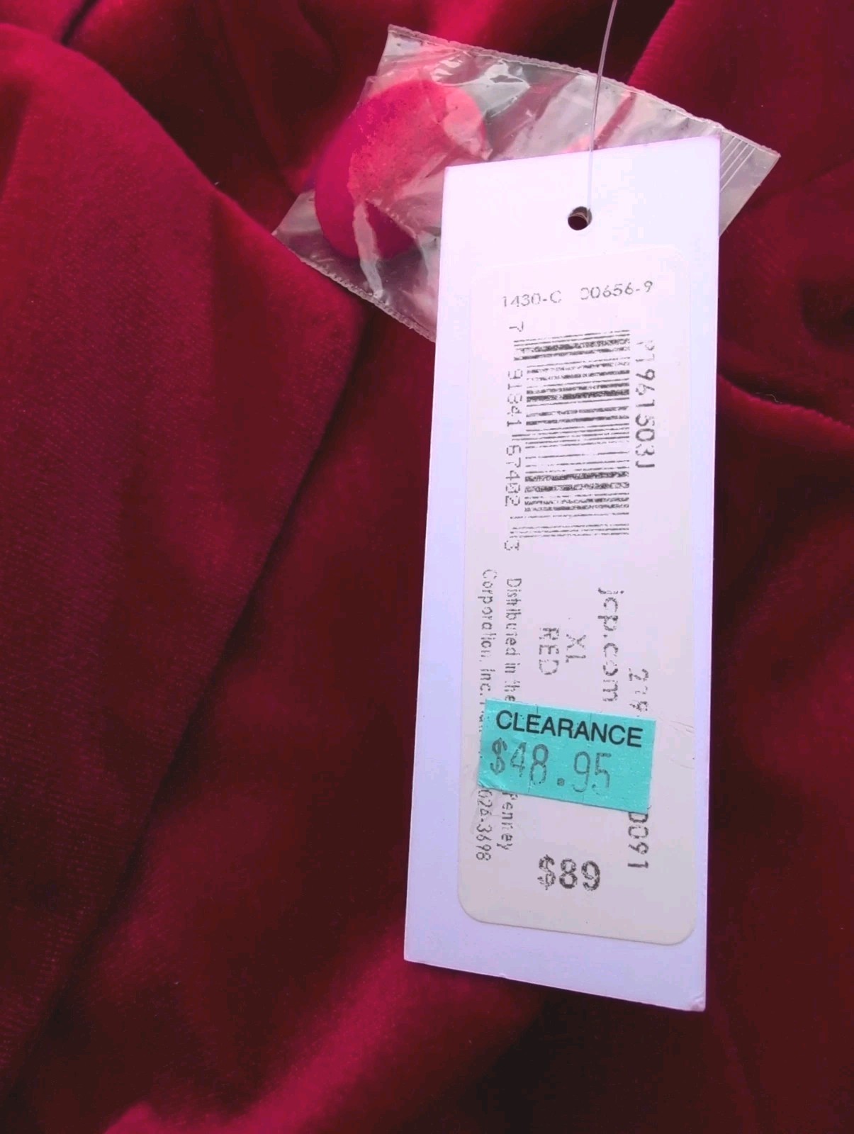 Nwt Red Velvet Blazer Premier Amour Jacket Dress Casual Soft Career Lined Xlarge
