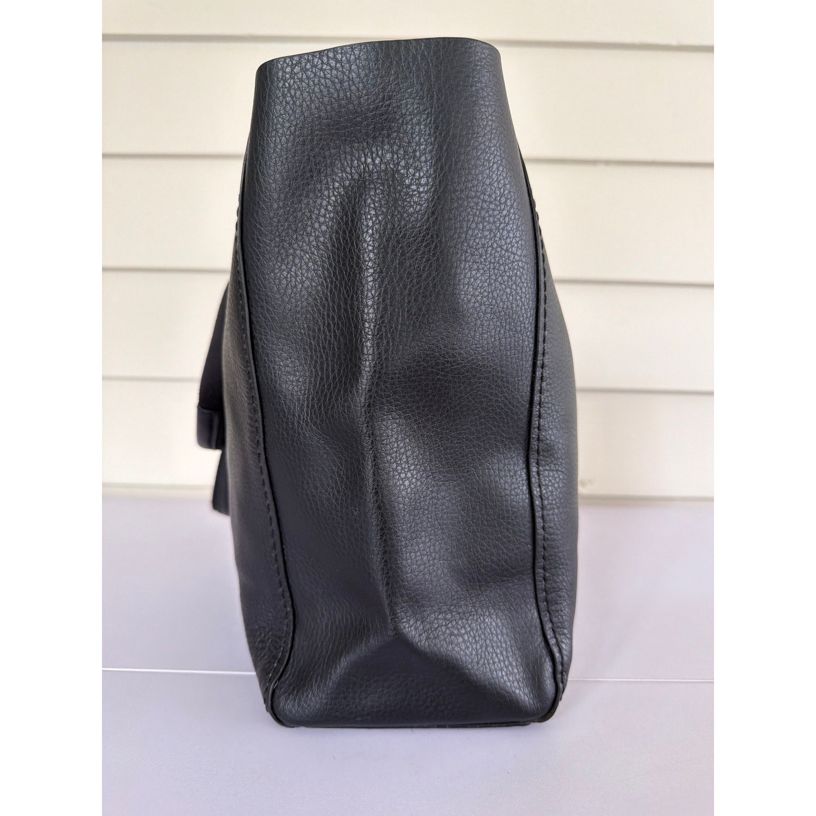 Coach Black Leather Derby Tote with Gold Logo Capsule Minimalist Elevated Basics