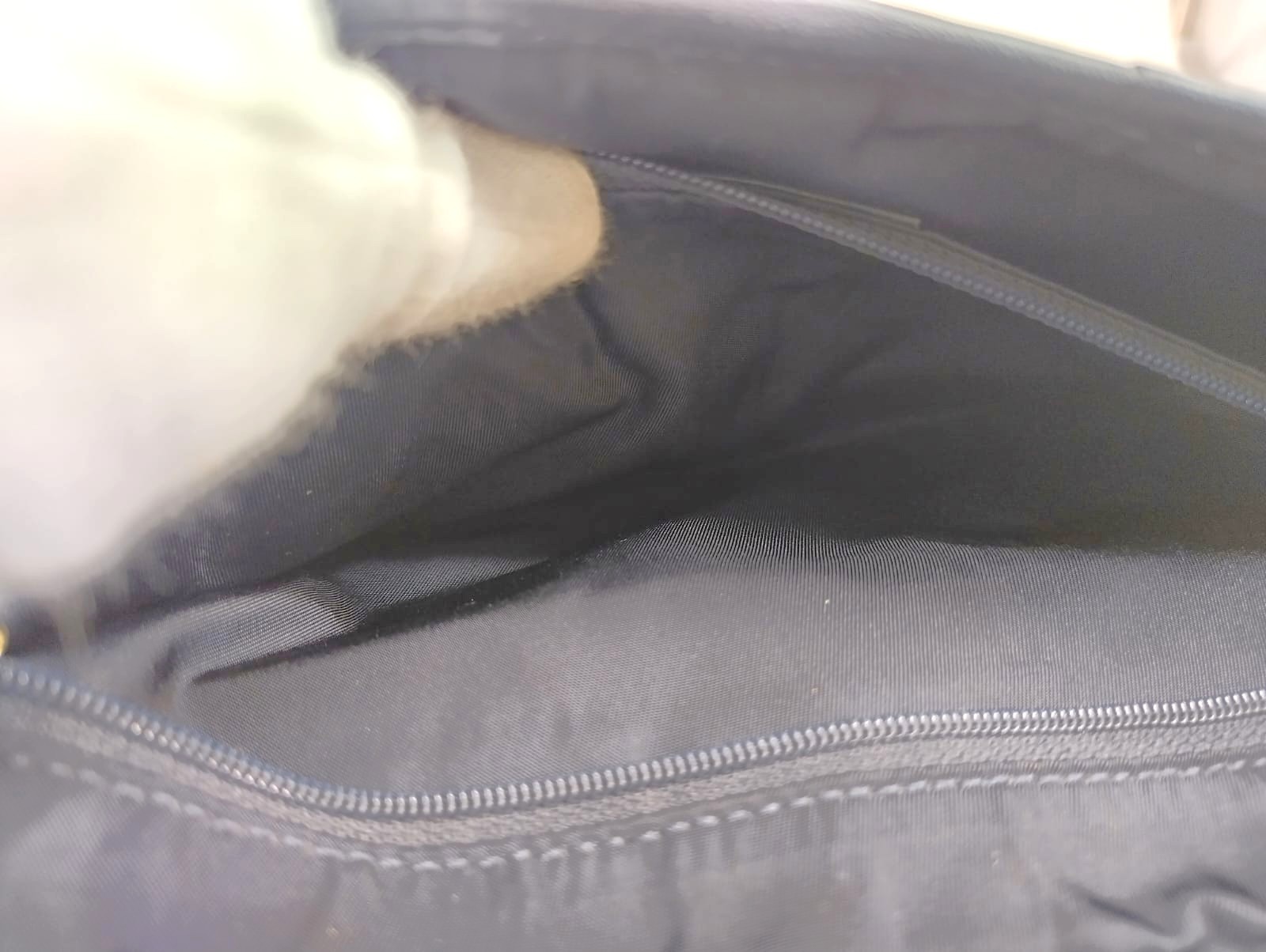 [Pre-owned] Christian Dior Trotter Double Saddle Bag Canvas Navy