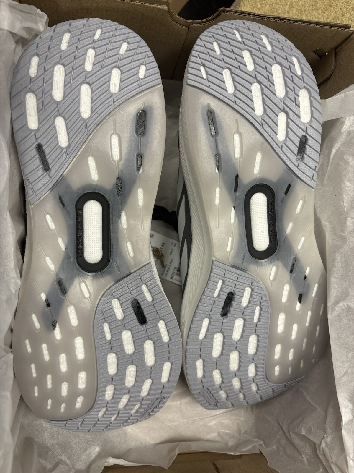 Adidas Black White and Grey Ultraboost 5x Mens Size 10 Running Shoes