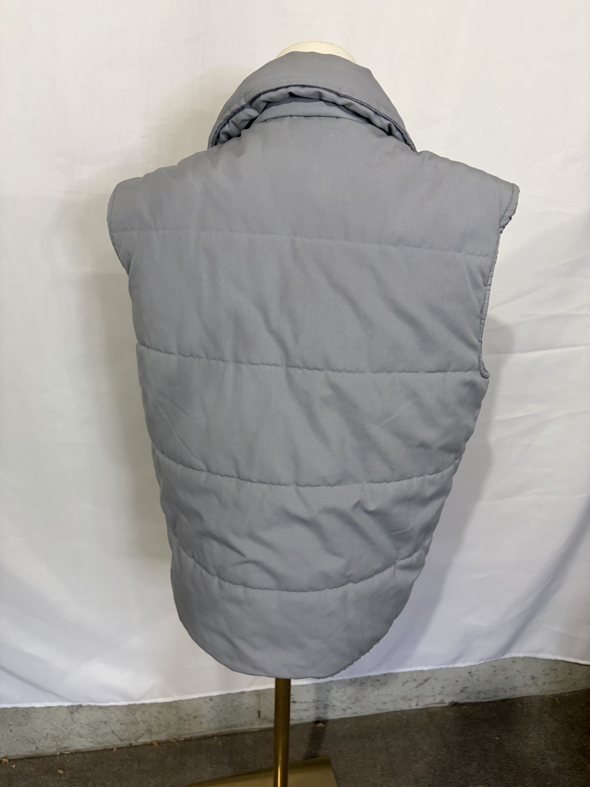 VTG 1970s Sears Outerwear Vest Durable Insulated Snap Button And Zip Mens Medium