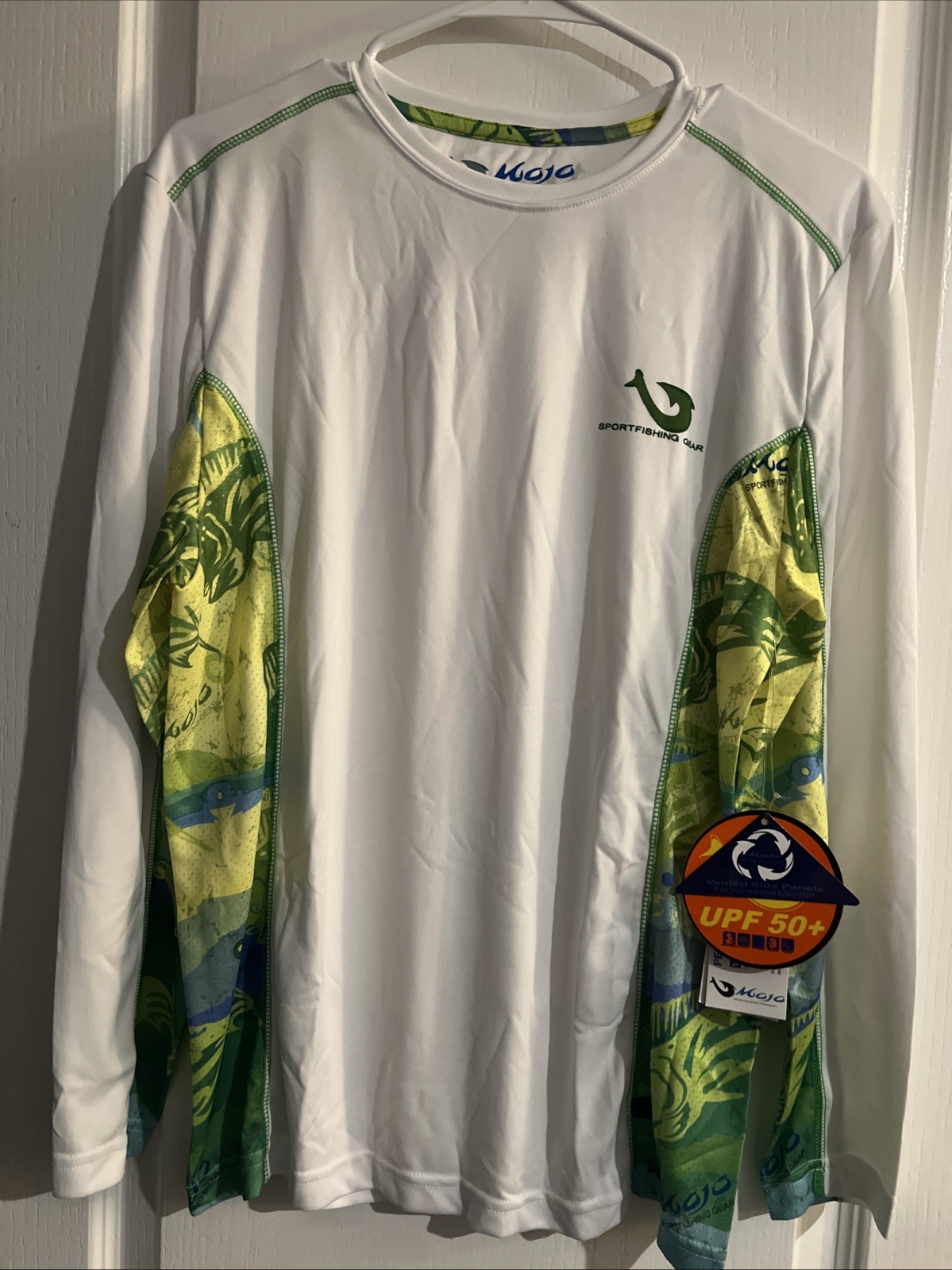 Mojo UPF 50+ Long Sleeve Pull Over Vented Fishing Shirt Men S Quick Dry Stretch