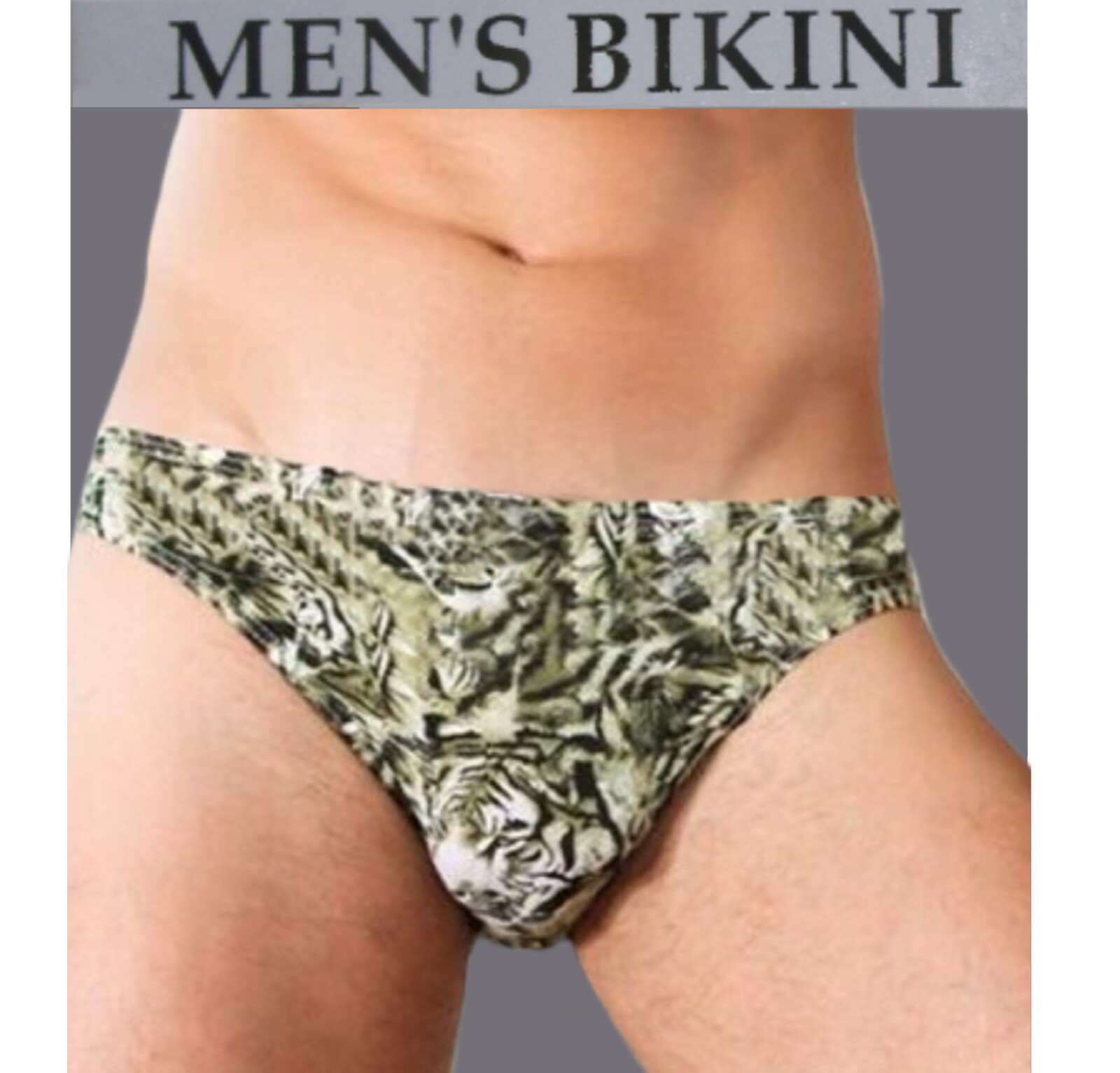 6 PK MEN BIKINI BRIEFS 100% BREATHABLE ANIMAL PRINT UNDERWEAR LOW RISE