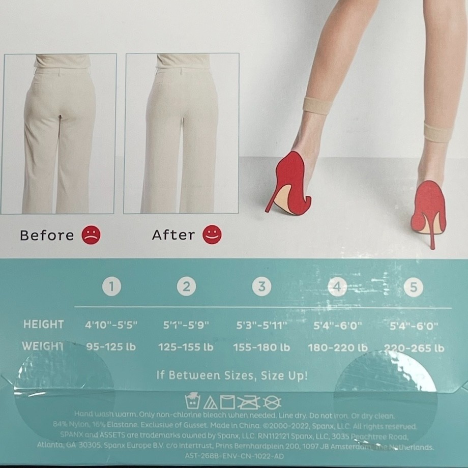 Spanx Assets High Waist Shaping Footless Capri Shaper Short Beige Nude 268B