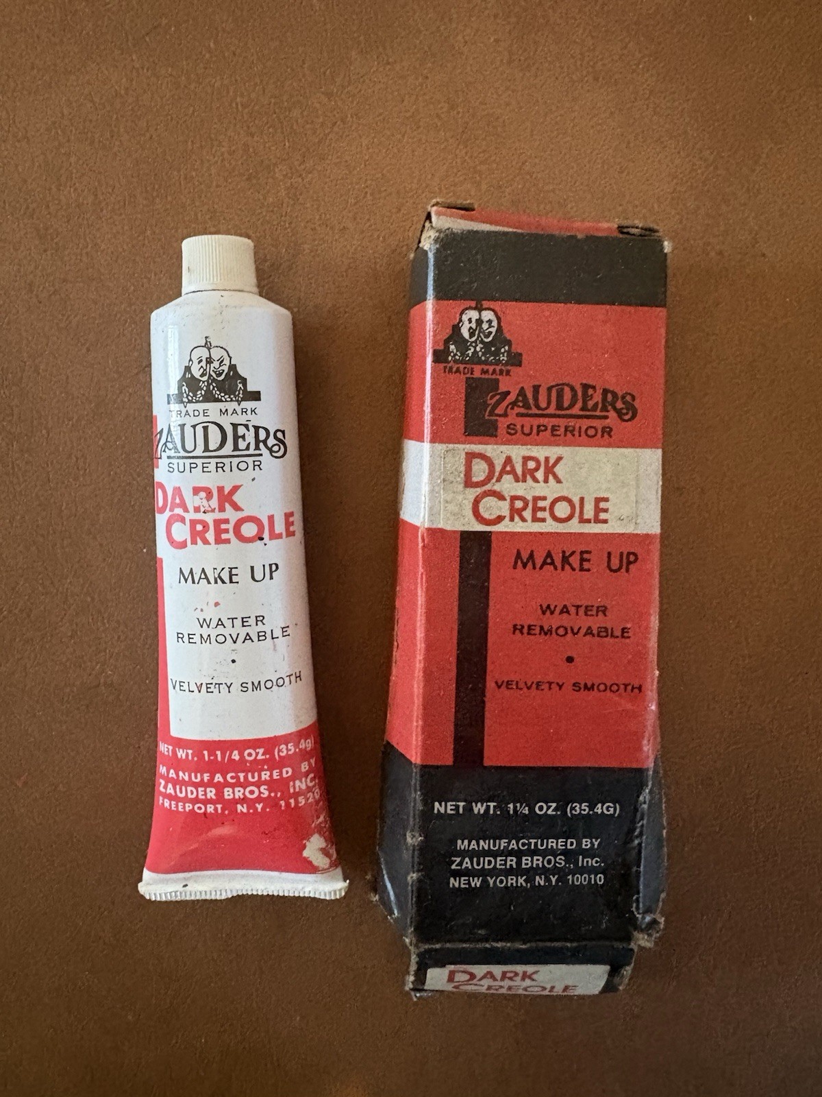 Vintage Zauder’s Superior Light Creole Make Up – Waterproof, Tube – New York