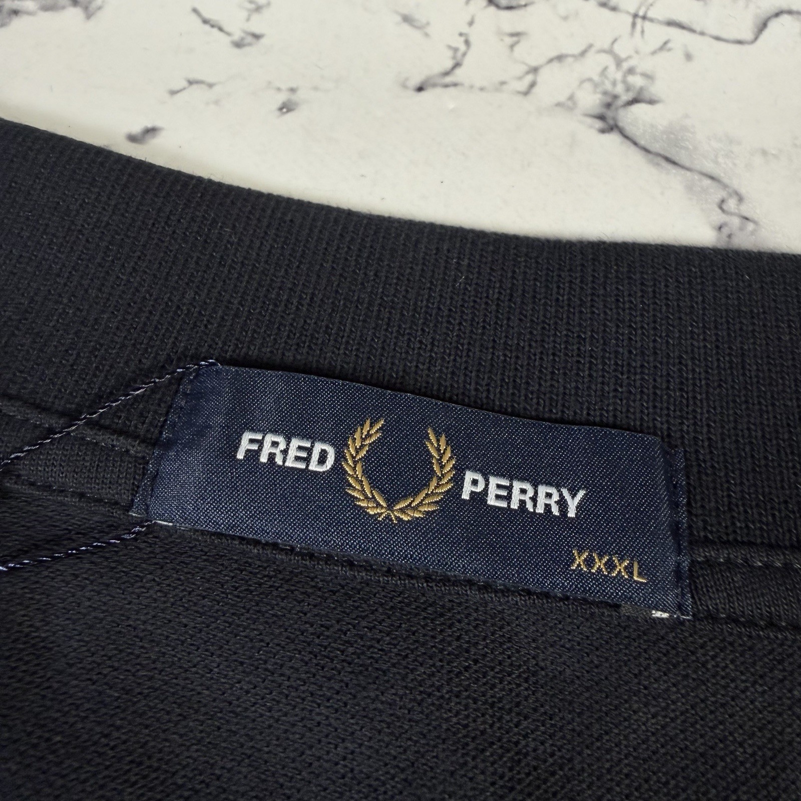 FRED PERRY Mens Navy Blue Twin Tipped Polo Shirt SIZE 3XL M3600 52A BNWT
