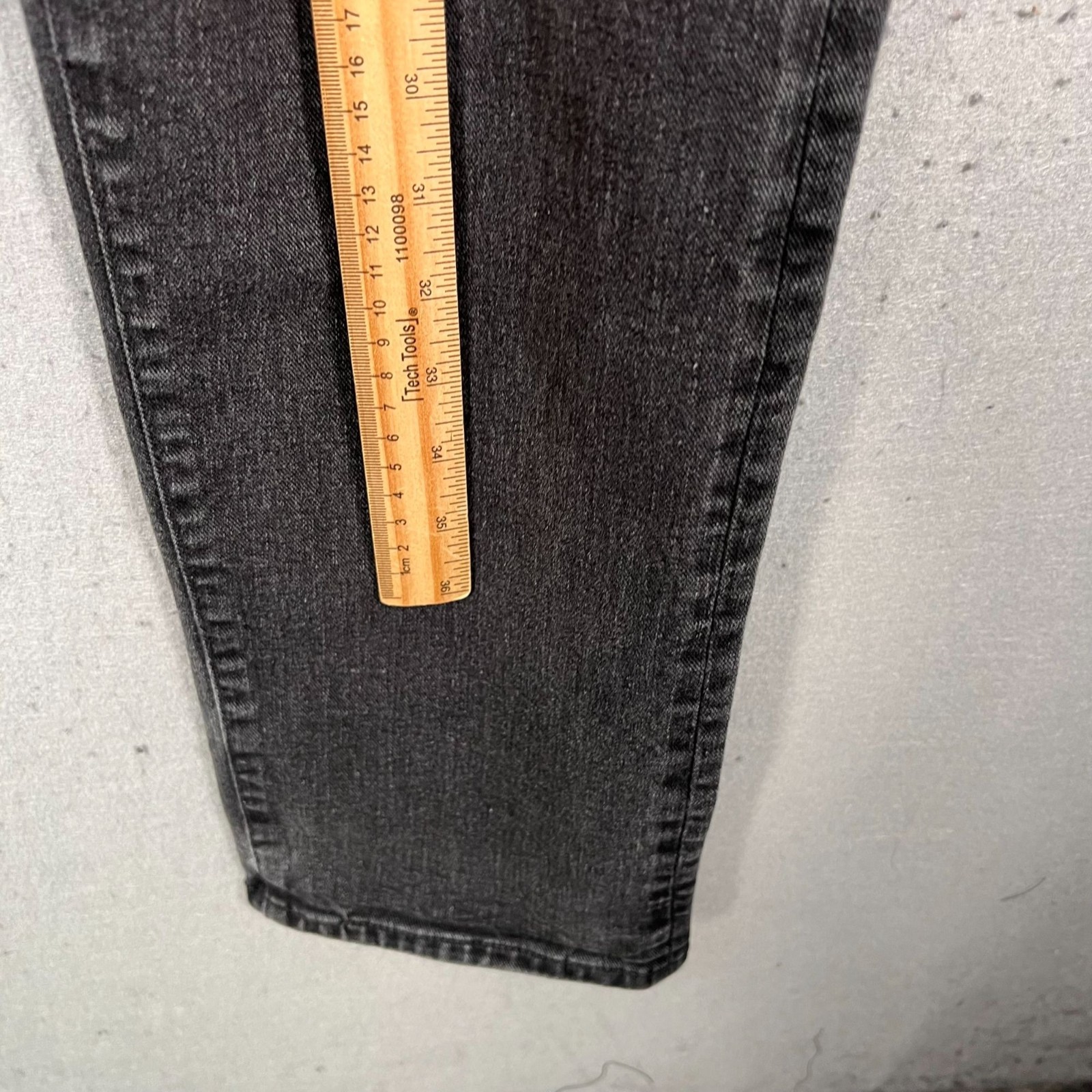 Gap Mens Size 34 x 34 Athletic Taper Jeans Gray Cotton Blend Denim