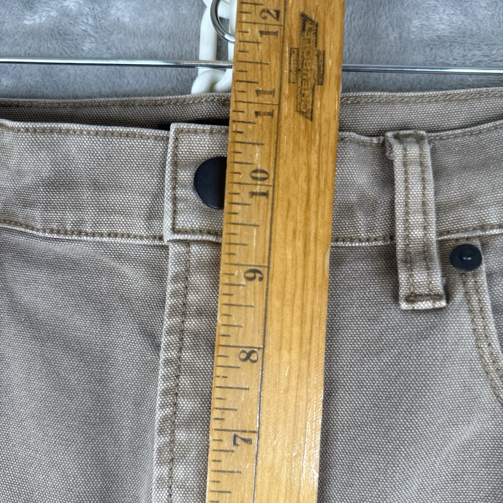 Proof Huckberry Rover Pants Mens 35×31 Slim Fit Brown Stretch Canvas Chino Work*