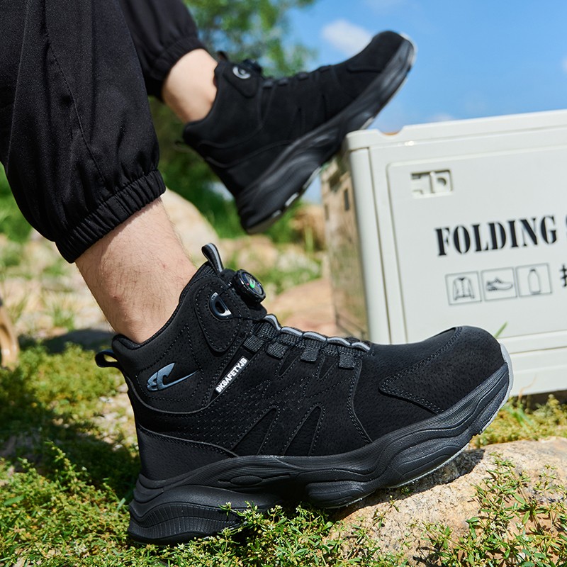Mens Steel Toe Work Boots Safety Shoes Indestructible Sneakers Lightweight Shoes