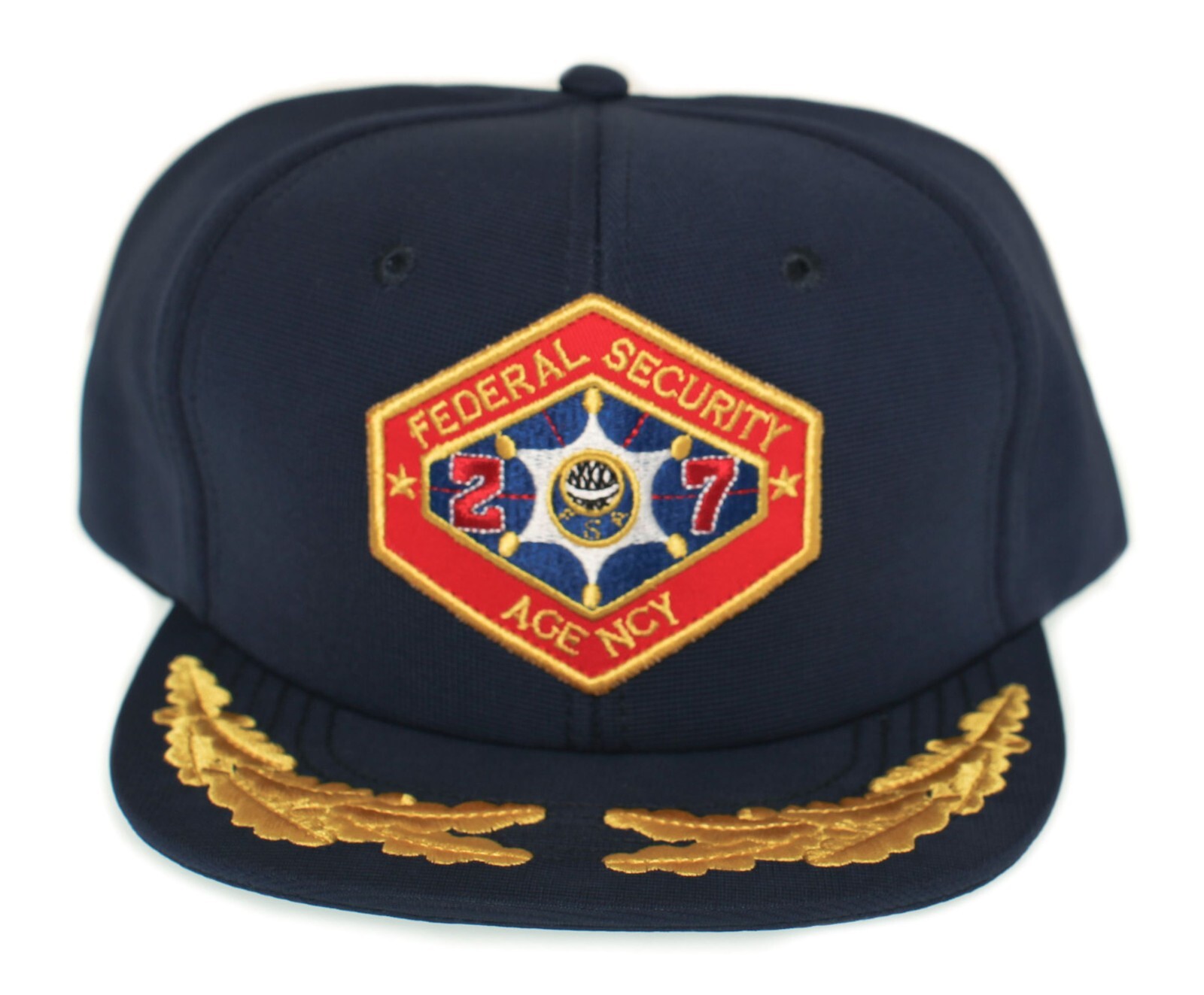 Outland Movie Hat Flat Bill Federal Security Agency Patch Adult Cap Navy