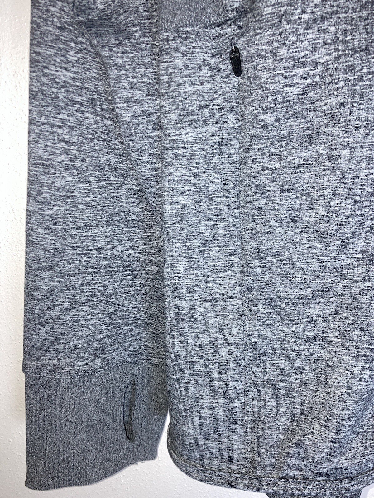 NWT Champion Gray Dry Duo Breathable Thumbholes Stretch Athletic Full Zip XL New