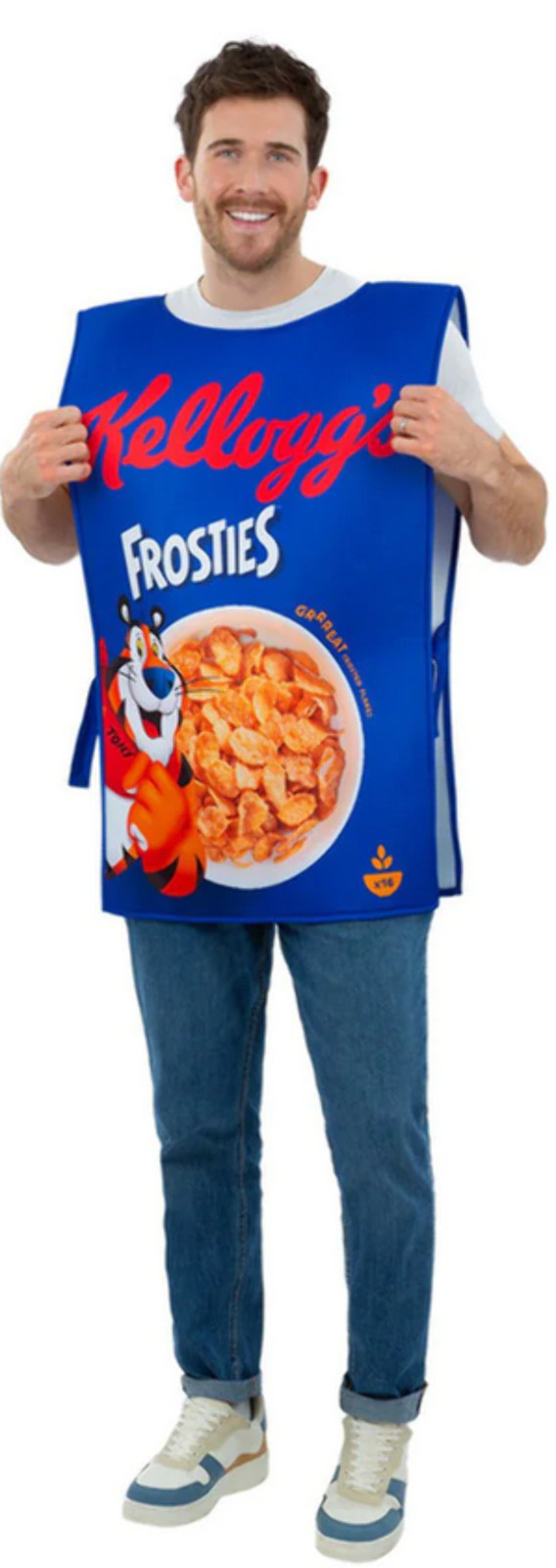 Kelloggs Cereal Box Novelty Food Fun Fancy Dress Costume Mens Ladies Funny Outfi