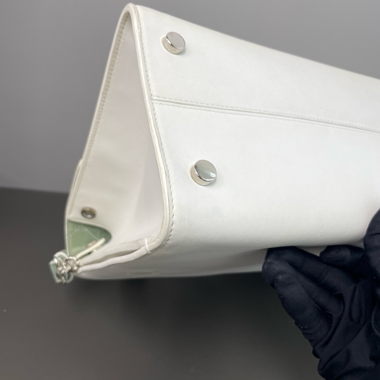 Dior Pre-Owned Authentic Shoulder Bag Cream 29.5*21*14 Free Tracked Shipping