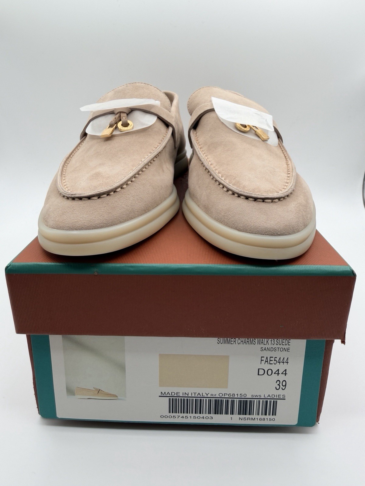 Loro Piana Summer Charm Walk Loafer Women’s EU 39 Sandstone Yacht Shoes