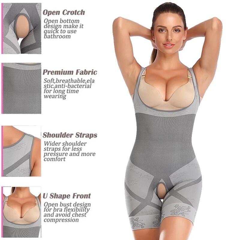 Women Bodysuit Shapewear Post Surgery Tummy Control Slimming Full Body Shaper