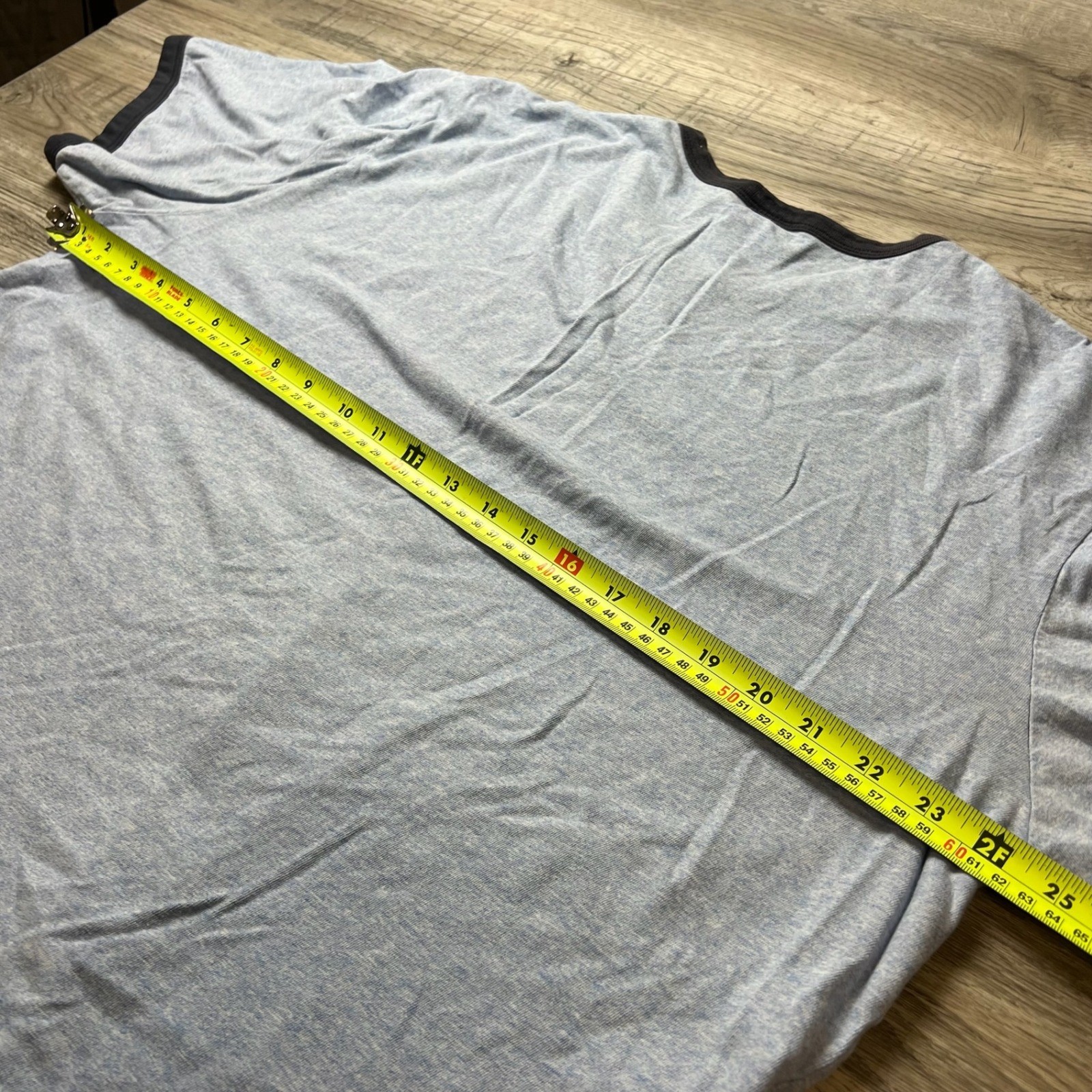 Old Navy Ringer Tee Mens XL Blue Eight Ball Eddies Montauk Graphic T-Shirt AD44