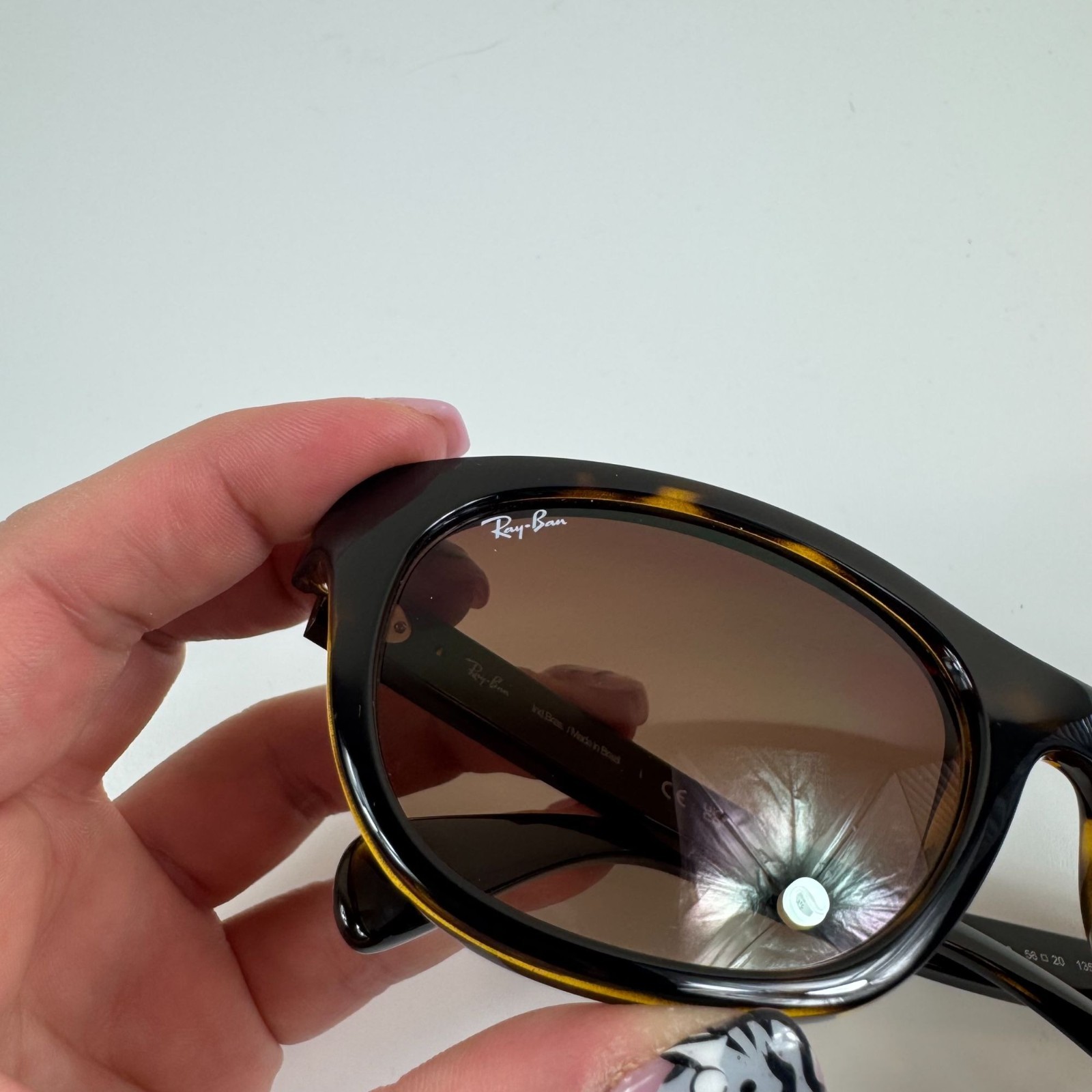 Ray Ban RB4216 Tortoise Shell Sunglasses Brown Gradient Polished Light Havana