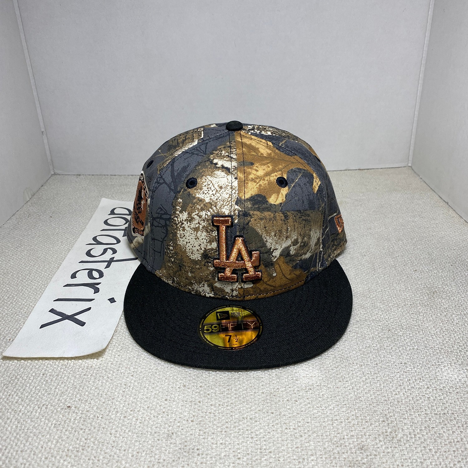 Black Real Tree LA Dodgers 2-Tone LidsHD Gray UV Olympic Patch Copper New