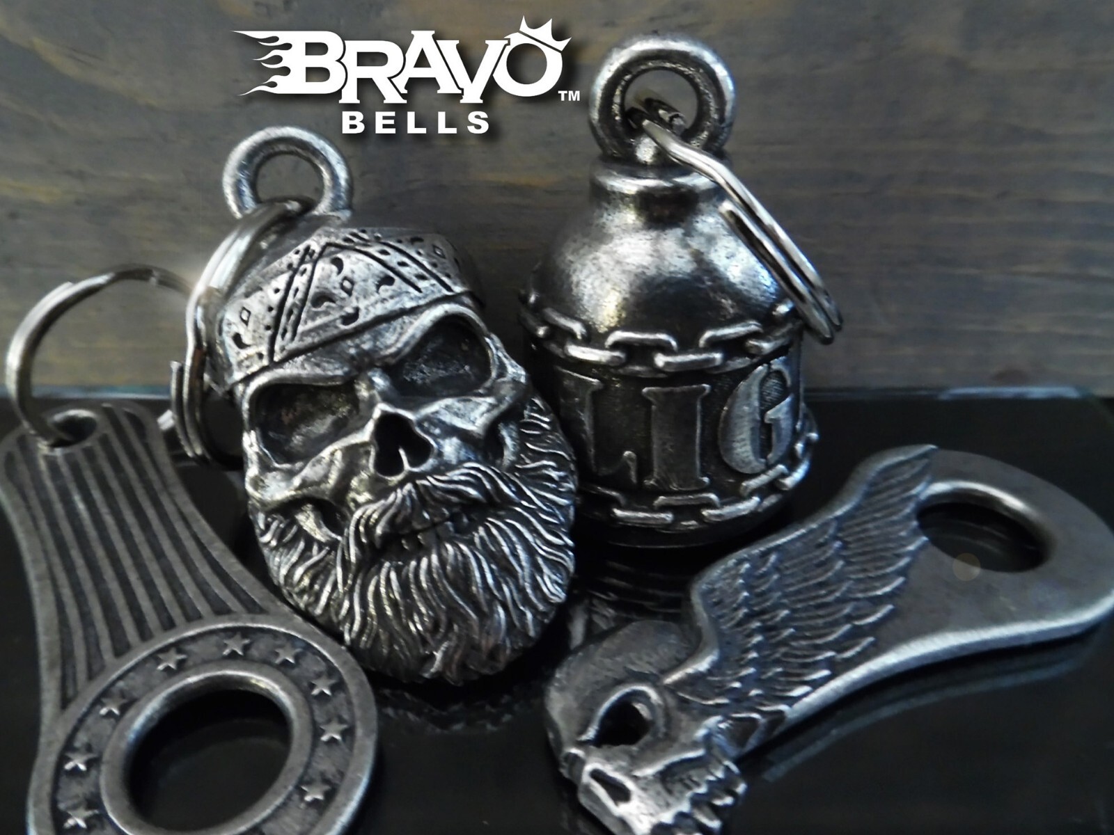 Skull Zipper Pull Motorcycle Ride Biker Accessory Gift Charm BZP-26 Made in USA