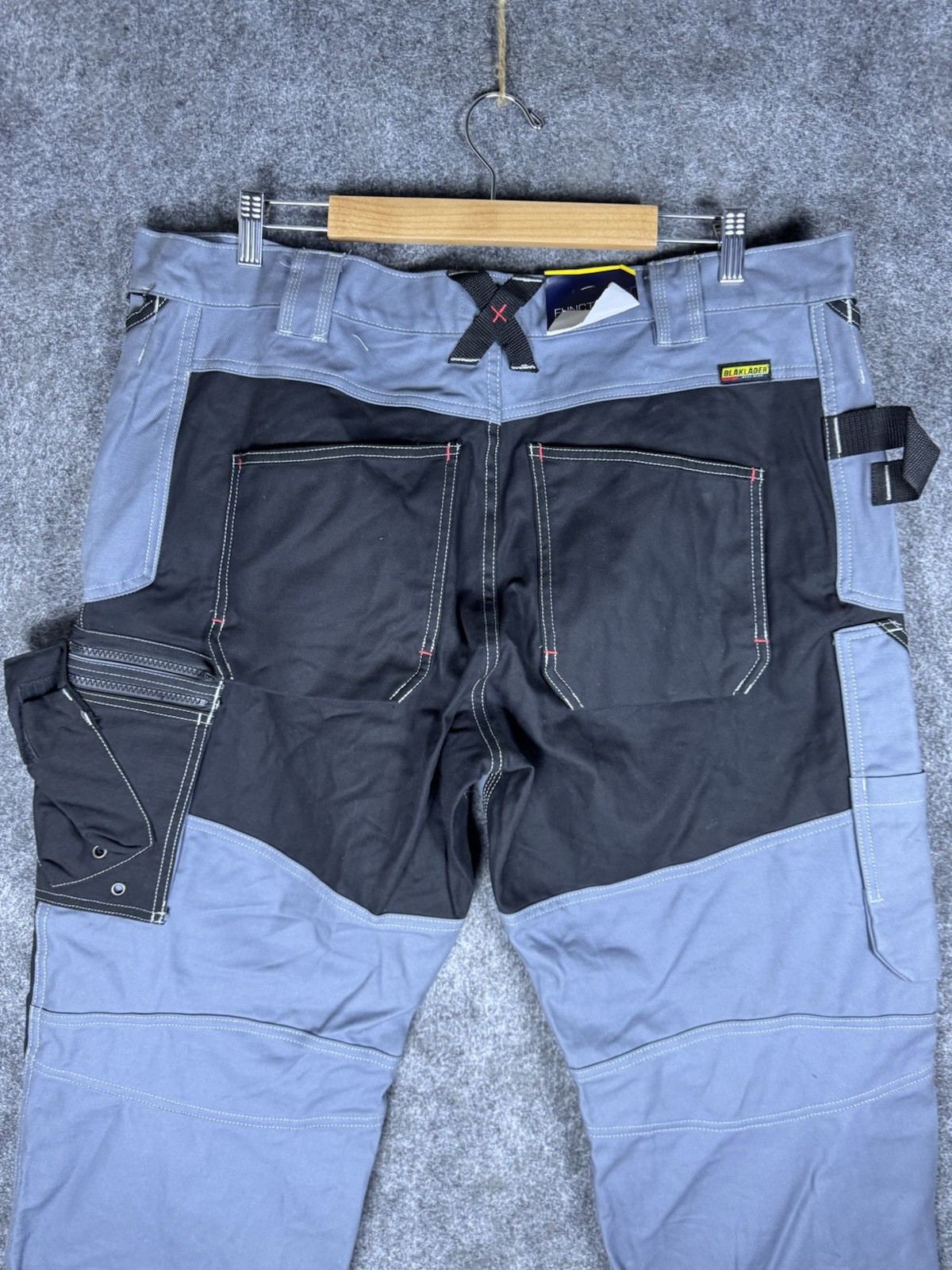 Blaklader Men Cotton Durable Work Pants with Cordura Reinforced Pockets 42×30
