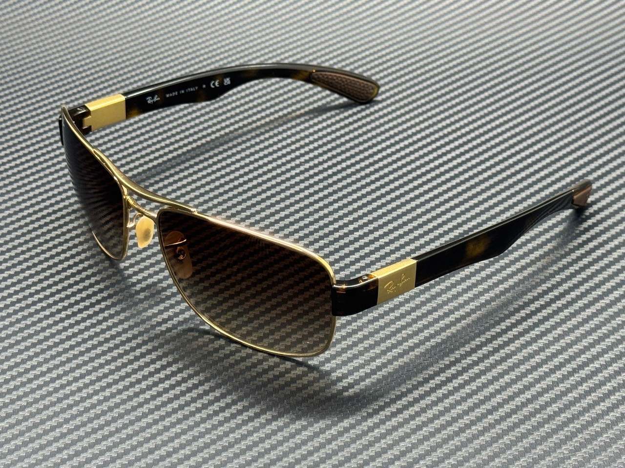 RAY BAN RB3522 001 13 Arista Gold Brown Gradient Men’s 61 mm Sunglasses