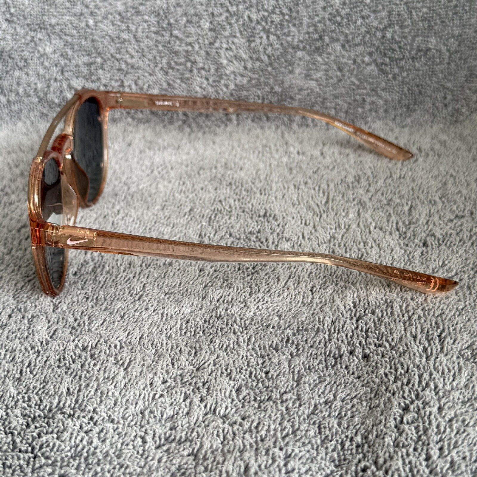 Nike Kismet EV1203 656 Coral/Bronze Mirror Round Sunglasses 54-19-145 Swoosh