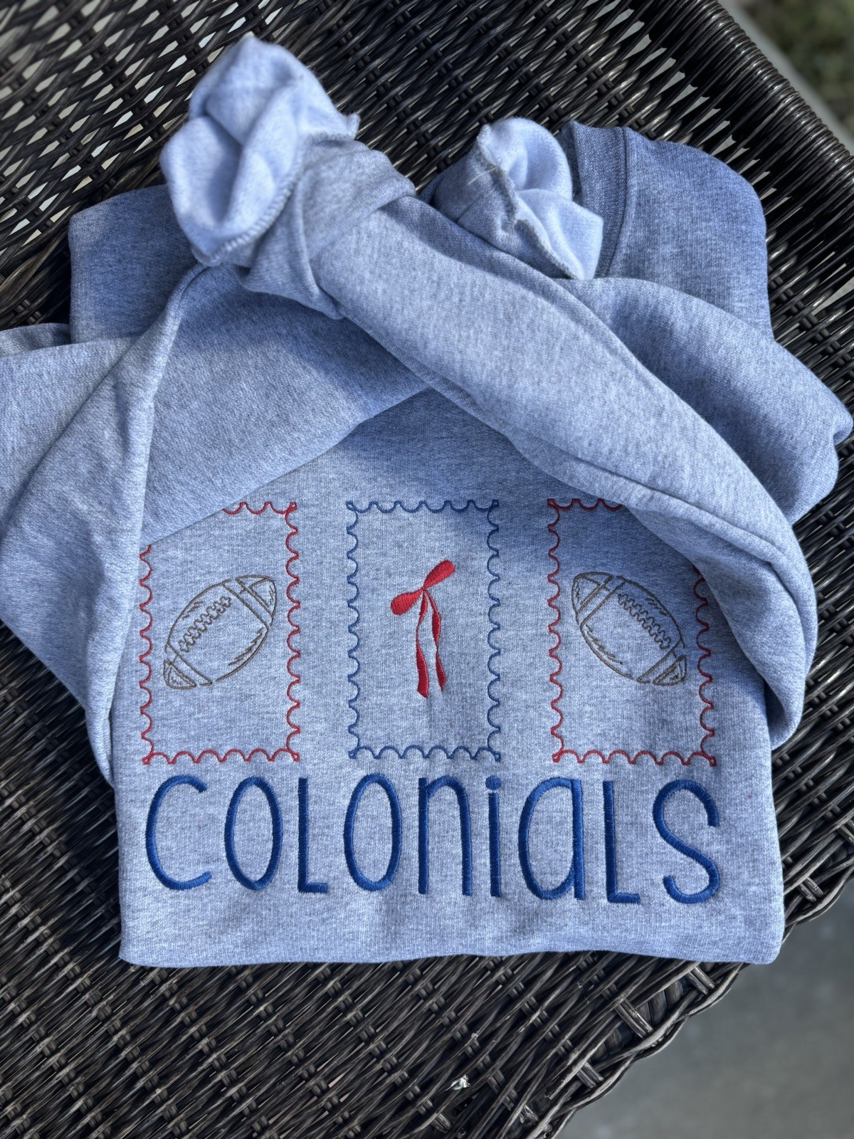 Your Choice Football Team Embroidered Sweatshirt, Gift, Game, Football, Fun